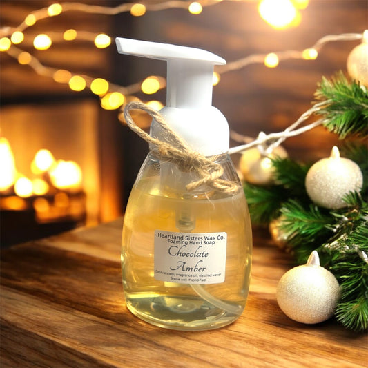 New foaming hand soap (Chocolate Amber)